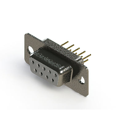 628-M09-321-WT1 by EDAC Inc. - 628M SERIES VERTICAL D-SUB RECEP
