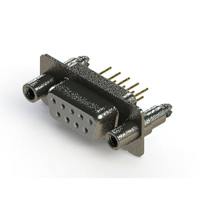 628-M09-321-WT6 by EDAC Inc. - 628M SERIES VERTICAL D-SUB RECEP