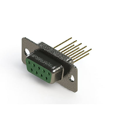 628-M09-323-GN1 by EDAC Inc. - CONNECTOR D-SUB RCPT 9POS VERT SLDR