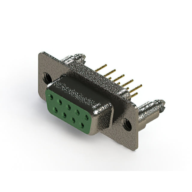 628-M09-621-GN5 by EDAC Inc. - 628M SERIES VERTICAL D-SUB RECEP