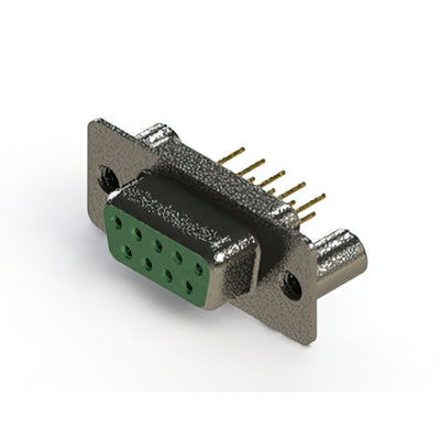 628-M09-621-GT3 by EDAC Inc. - 628M SERIES VERTICAL D-SUB RECEP