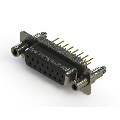 628-M15-221-BT6 by EDAC Inc. - 628M SERIES VERTICAL D-SUB RECEP