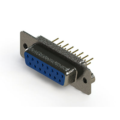 628-M15-221-LN2 by EDAC Inc. - 628M SERIES VERTICAL D-SUB RECEP