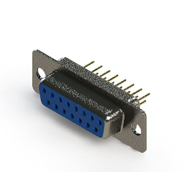 628-M15-221-LT1 by EDAC Inc. - 628M SERIES VERTICAL D-SUB RECEP