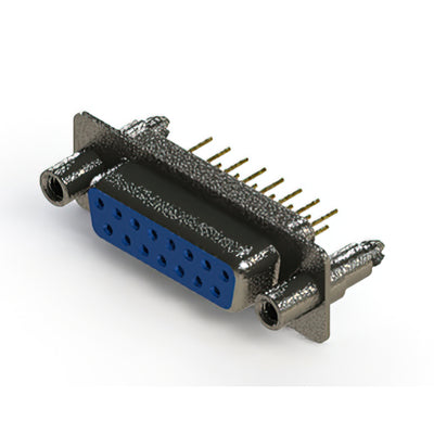 628-M15-221-LT6 by EDAC Inc. - 628M SERIES VERTICAL D-SUB RECEP
