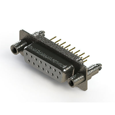 628-M15-221-WT6 by EDAC Inc. - 628M SERIES VERTICAL D-SUB RECEP