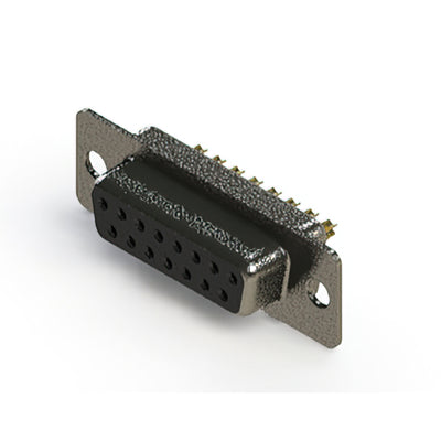 628-M15-222-BN1 by EDAC Inc. - 628M SERIES VERTICAL D-SUB RECEP