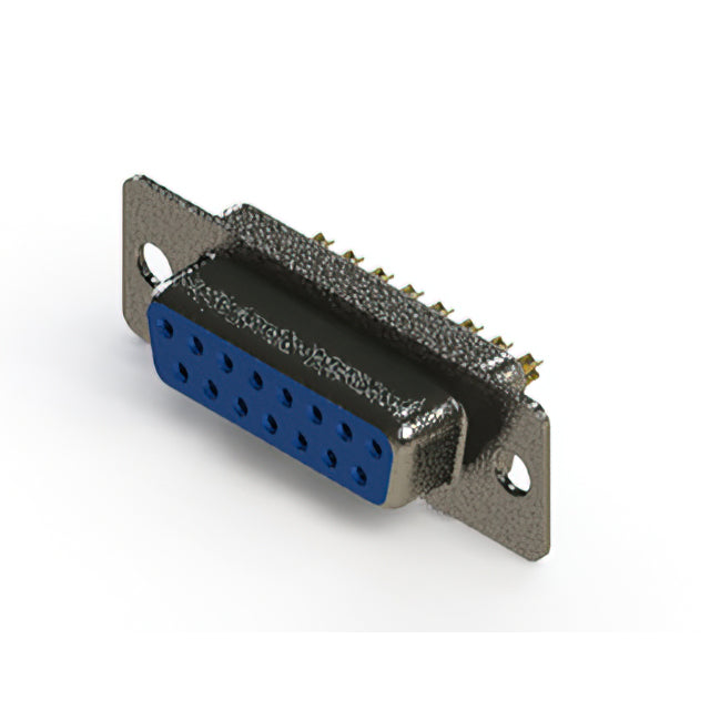 628-M15-222-LT1 by EDAC Inc. - 628M SERIES VERTICAL D-SUB RECEP