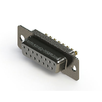 628-M15-222-WT1 by EDAC Inc. - 628M SERIES VERTICAL D-SUB RECEP