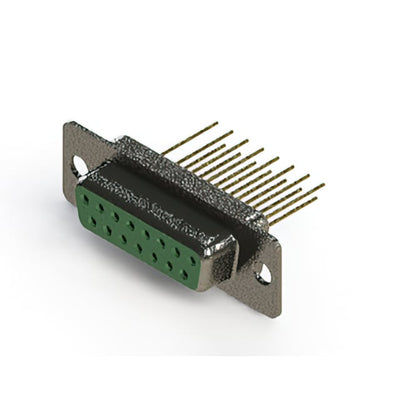 628-M15-223-GN1 by EDAC Inc. - CONNECTOR D-SUB RCPT 15POS VERT SLDR