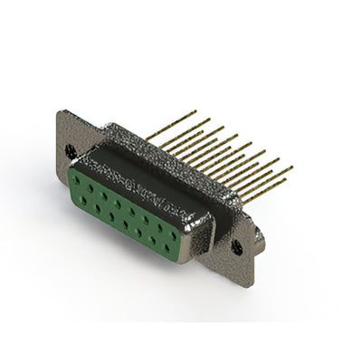 628-M15-223-GN2 by EDAC Inc. - CONNECTOR D-SUB RCPT 15POS VERT SLDR