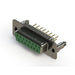 628-M15-321-GN5 by EDAC Inc. - 628M SERIES VERTICAL D-SUB RECEP