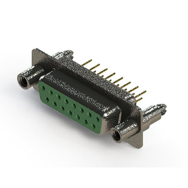 628-M15-321-GT6 by EDAC Inc. - 628M SERIES VERTICAL D-SUB RECEP