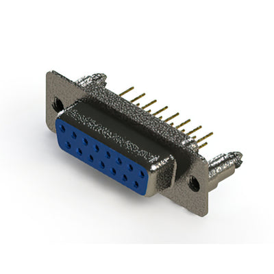 628-M15-321-LN5 by EDAC Inc. - 628M SERIES VERTICAL D-SUB RECEP