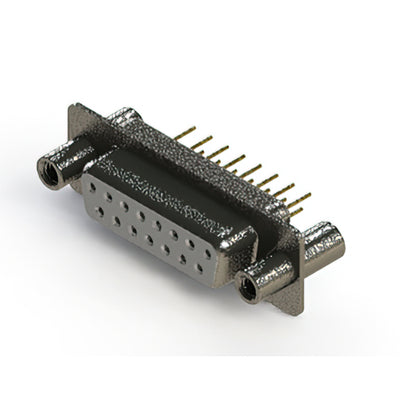 628-M15-321-WN4 by EDAC Inc. - 628M SERIES VERTICAL D-SUB RECEP