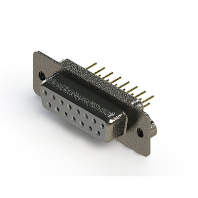 628-M15-321-WT2 by EDAC Inc. - 628M SERIES VERTICAL D-SUB RECEP