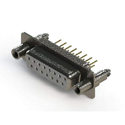 628-M15-321-WT6 by EDAC Inc. - 628M SERIES VERTICAL D-SUB RECEP