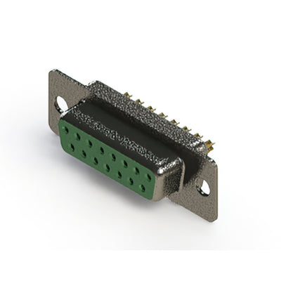 628-M15-622-GT1 by EDAC Inc. - 628M SERIES VERTICAL D-SUB RECEP