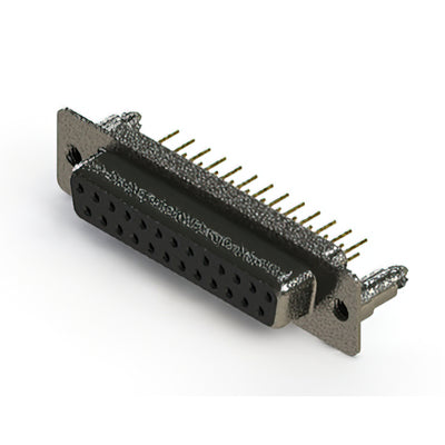 628-M25-221-BT5 by EDAC Inc. - 628M SERIES VERTICAL D-SUB RECEP