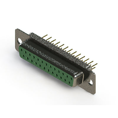 628-M25-221-GN1 by EDAC Inc. - 628M SERIES VERTICAL D-SUB RECEP