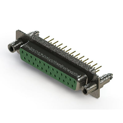 628-M25-221-GT6 by EDAC Inc. - 628M SERIES VERTICAL D-SUB RECEP