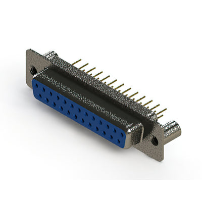 628-M25-221-LN3 by EDAC Inc. - 628M SERIES VERTICAL D-SUB RECEP