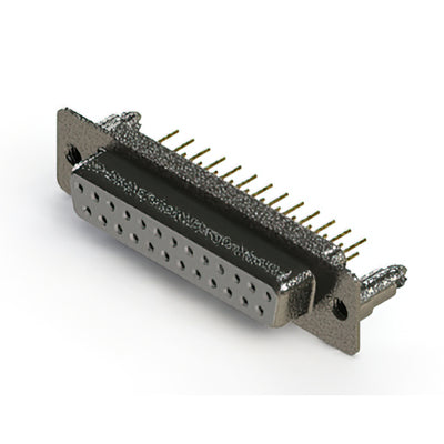 628-M25-221-WT5 by EDAC Inc. - 628M SERIES VERTICAL D-SUB RECEP