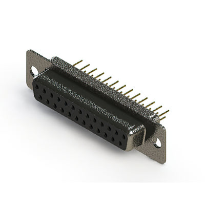 628-M25-321-BN1 by EDAC Inc. - 628M SERIES VERTICAL D-SUB RECEP