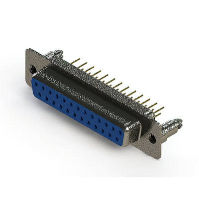 628-M25-321-LN5 by EDAC Inc. - 628M SERIES VERTICAL D-SUB RECEP