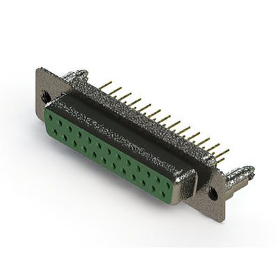628-M25-621-GN5 by EDAC Inc. - 628M SERIES VERTICAL D-SUB RECEP