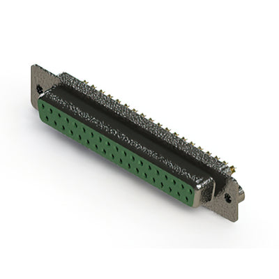 628-M37-222-GN2 by EDAC Inc. - 628M SERIES VERTICAL D-SUB RECEP