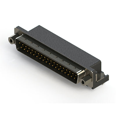 629-037-340-043 by EDAC Inc. - 629 SERIES RIGHT ANGLE D-SUB PLU