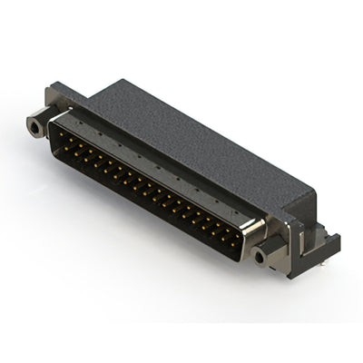 629-037-640-043 by EDAC Inc. - 629 SERIES RIGHT ANGLE D-SUB PLU