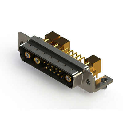 629-13W3640-7TB by EDAC Inc. - CONNECTOR D-SUB PLUG 13POS R/A SLDR