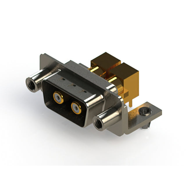 629-2W2-640-5T5 by EDAC Inc. - CONNECTOR D-SUB PLUG 2POS R/A SLDR