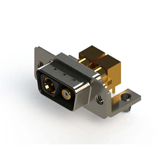 629-2WK2640-7NB by EDAC Inc. - CONNECTOR D-SUB PLUG 2POS R/A SLDR