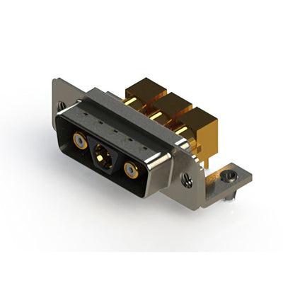 629-3WK3240-5NB by EDAC Inc. - CONNECTOR D-SUB PLUG 3POS R/A SLDR