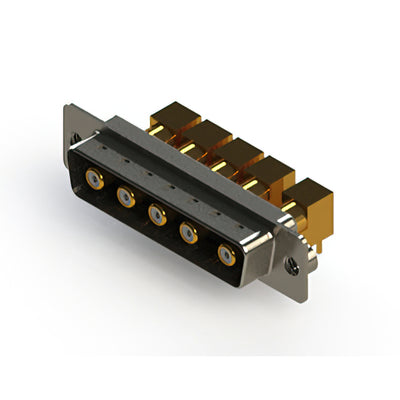 629-5W5-240-7NA by EDAC Inc. - CONNECTOR D-SUB PLUG 5POS R/A SLDR