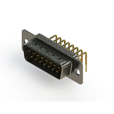 629-M15-340-WT1 by EDAC Inc. - 629M SERIES RIGHT ANGLE D-SUB PL