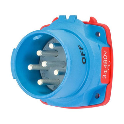 63-38043-972 by Meltric - DSN30 INLET 30A 480 VAC