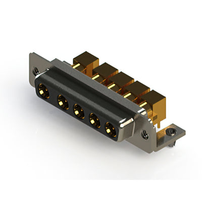 630-5W5-240-5TB by EDAC Inc. - CONNECTOR D-SUB RCPT 5POS R/A SLDR