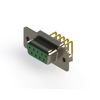 630-M09-240-GN2 by EDAC Inc. - 630M SERIES RIGHT ANGLE D-SUB