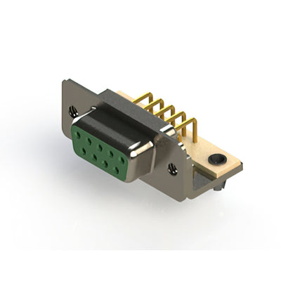 630-M09-240-GN3 by EDAC Inc. - 630M SERIES RIGHT ANGLE D-SUB