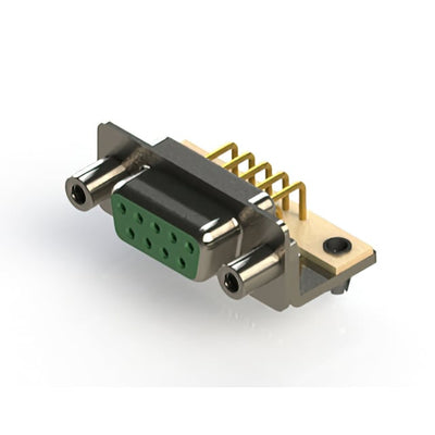 630-M09-240-GT5 by EDAC Inc. - 630M SERIES RIGHT ANGLE D-SUB