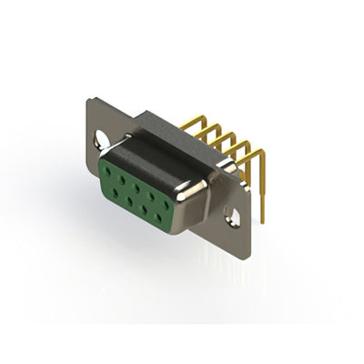 630-M09-340-GN1 by EDAC Inc. - 630M SERIES RIGHT ANGLE D-SUB