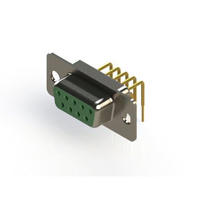 630-M09-340-GT1 by EDAC Inc. - 630M SERIES RIGHT ANGLE D-SUB