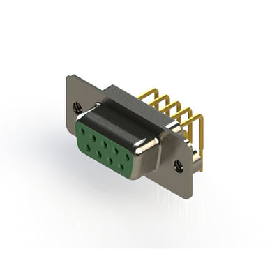 630-M09-340-GT2 by EDAC Inc. - 630M SERIES RIGHT ANGLE D-SUB