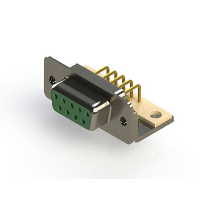 630-M09-640-GN4 by EDAC Inc. - 630M SERIES RIGHT ANGLE D-SUB