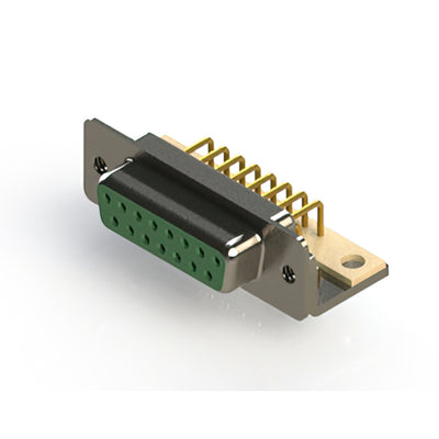 630-M15-240-GN4 by EDAC Inc. - 630M SERIES RIGHT ANGLE D-SUB