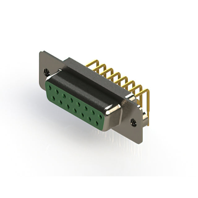 630-M15-340-GT2 by EDAC Inc. - 630M SERIES RIGHT ANGLE D-SUB
